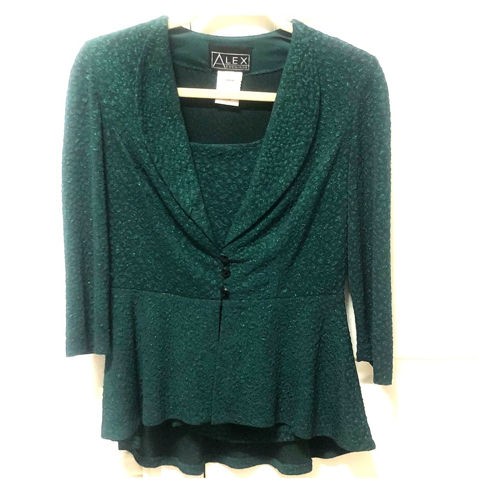 Alex evenings 2 pc top